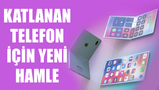 Apple dan katlanan telefon için yeni hamle