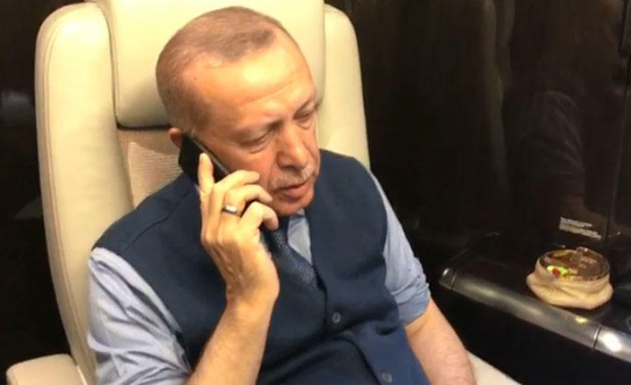 Erdoğan, Merkel ile görüştü