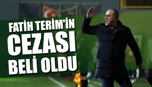 Fatih Terim in cezası açıklandı