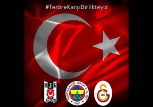  Üç büyükler  teröre karşı tek yürek!