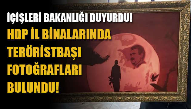 HDP il binalarında teröristbaşı fotoğrafları bulundu