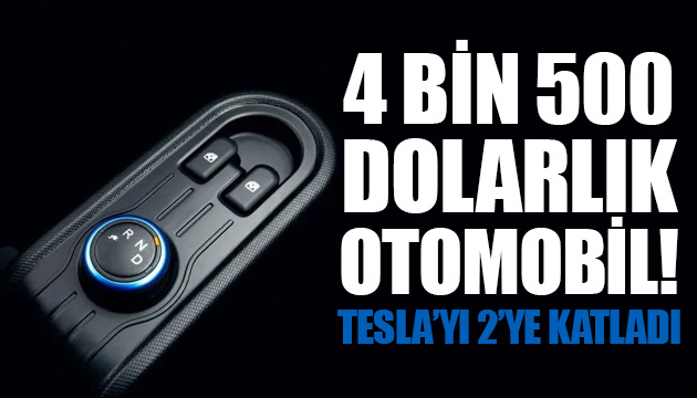 4 bin 500 dolarlık otomobil Tesla yı geçti