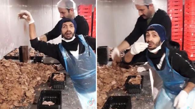 Döner paketçilerinin paylaşımı tepki topladı