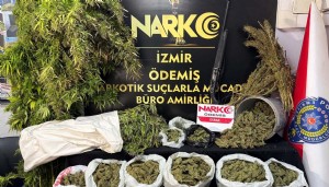 İzmir'de 7 kilo 671 gram esrar ele geçirildi