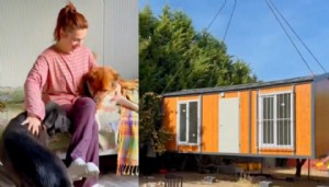 Ünlü şarkıcı köpeklerine ev yaptırdı