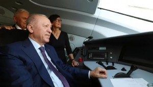Hızlı tren hattında Cumhurbaşkanı Erdoğan'ı güldüren soru
