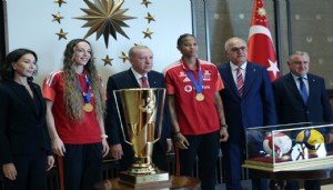 Cumhurbaşkanı Erdoğan Filenin Sultanları'nı kabul etti