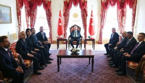 Cumhurbaşkanı Erdoğan, 4 kulübün başkanlarını ve yöneticilerini kabul etti