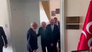 TBMM'de sürpriz görüşme: Bahçeli ile Kılıçdaroğlu bir araya geldi