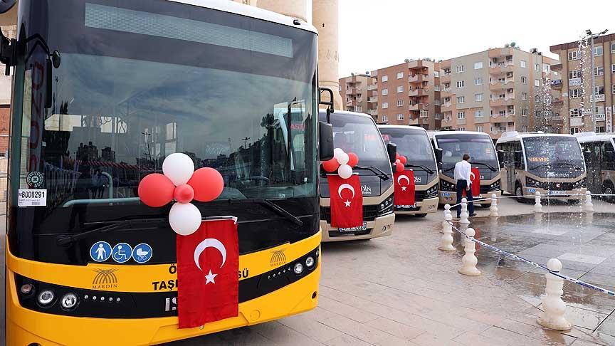 Mardin de toplu ulaşıma yeni araçlar