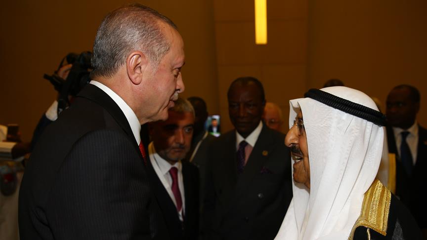 Erdoğan, Kuveyt Emiri ile görüştü