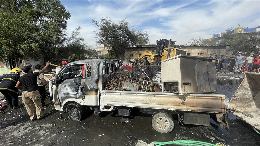 Bağdat ta halk pazarında patlama: 22 ölü