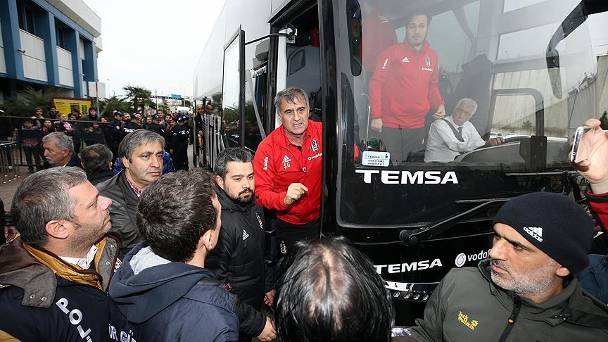 Beşiktaş kafilesi Trabzon da