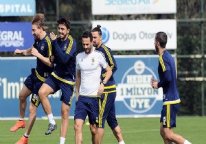 Fenerbahçe de keyifli antrenman!