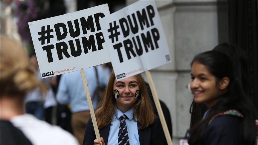 Trump ın İngiltere ziyaretine tepkiler sürüyor