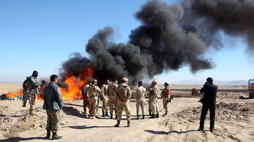 Afganistan da 13 ton uyuşturucu imha edildi