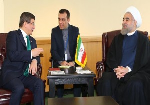 Davutoğlu Ruhani ile görüştü!