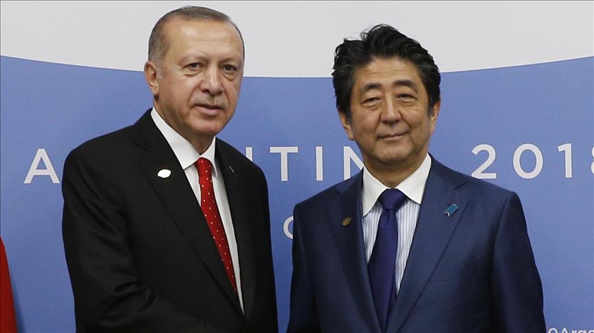 Erdoğan, Şinzo Abe yi kabul etti