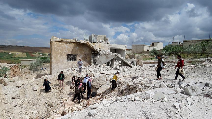 İdlib e hava saldırısı: 8 ölü