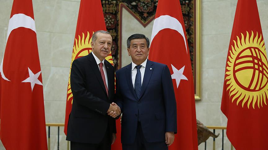 Cumhurbaşkanı Erdoğan, Ceenbekov ile görüştü