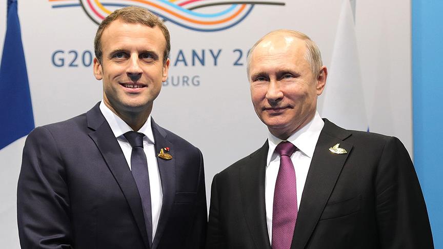Macron ile Putin Doğu Guta yı görüştü