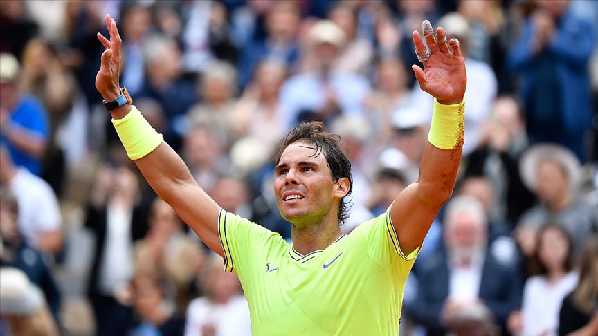 Fransa Açık ta şampiyon Rafael Nadal