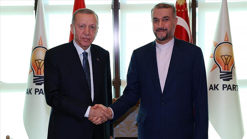 Erdoğan, İran Dışişleri Bakanı nı kabul etti