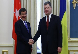 Davutoğlu, Poroşenko ile görüştü!