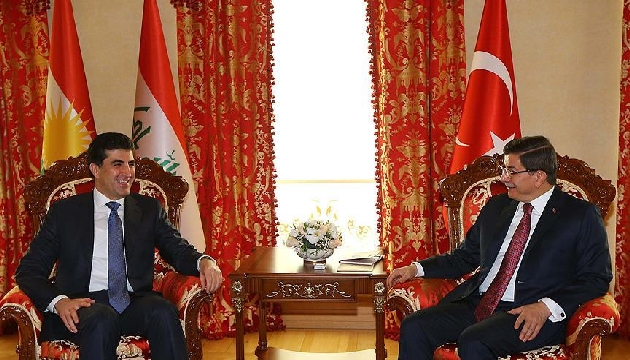 Barzani, Davutoğlu ile görüştü!