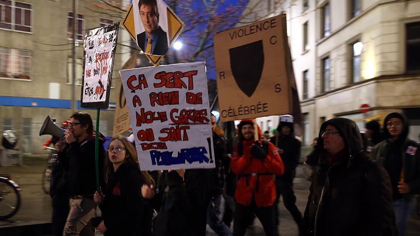 Belçika’da polis şiddeti protesto edildi