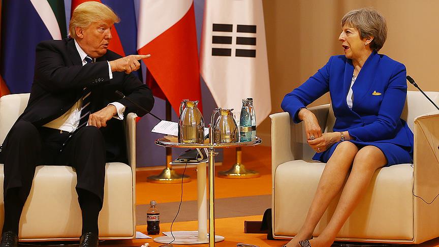 Donald Trump ile Theresa May Davos ta görüştü