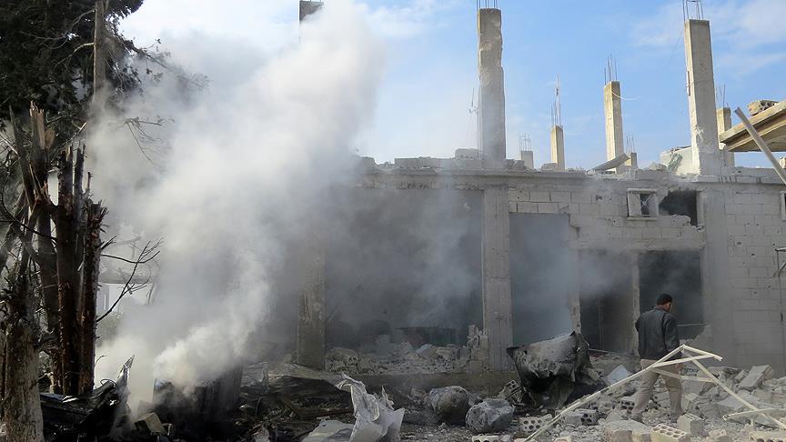 İdlib e hava saldırısı, 5 i çocuk 7 ölü