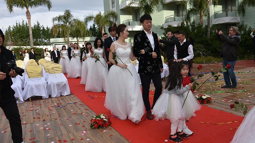 Çin den Kuşadası na balayı için geldiler