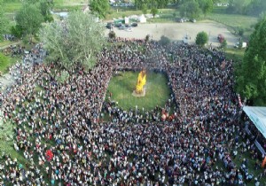 Edirne'de 'Kakava ateşi' yandı