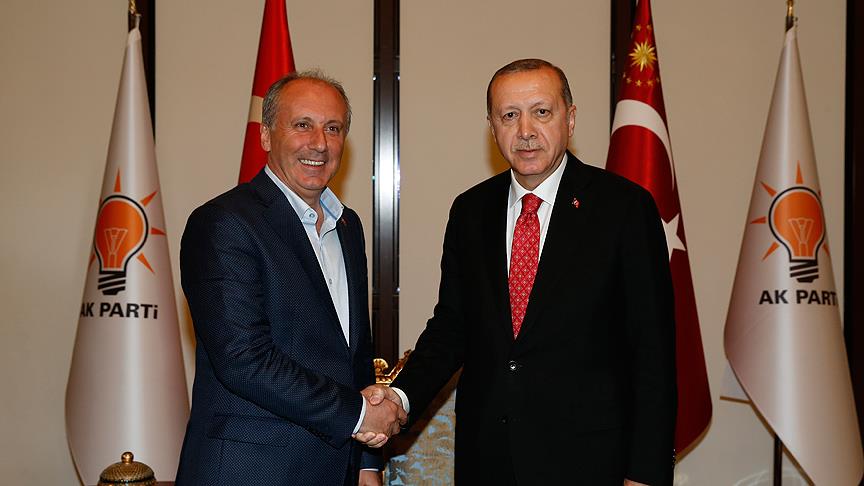 Erdoğan, Muharrem İnce yi kabul etti