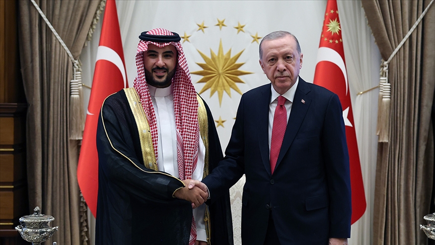 Cumhurbaşkanı Erdoğan, Suudi Arabistan Savunma Bakanı Selman ı kabul etti