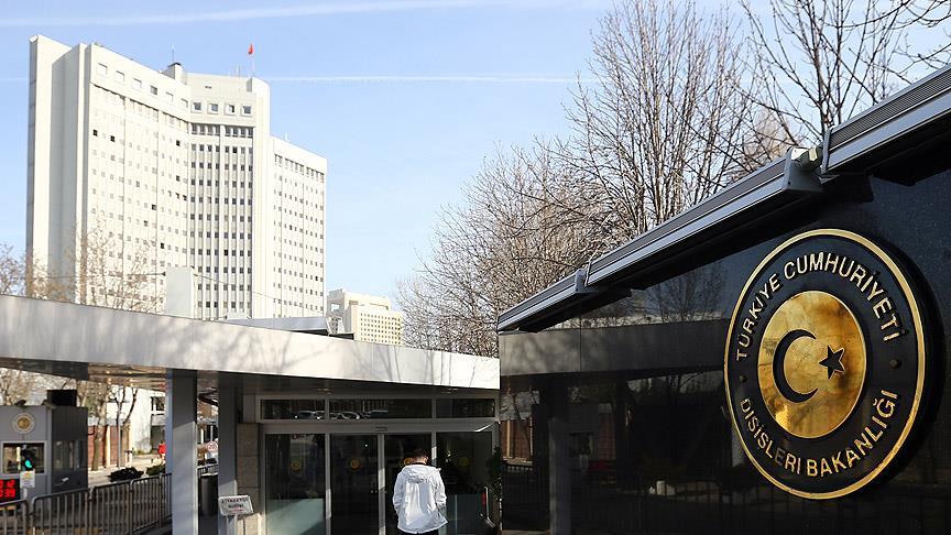 Dışişleri Bakanlığından İsrail e kınama