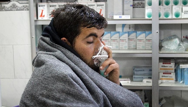 Suriye deki  zehirli gaz  belgelendi!