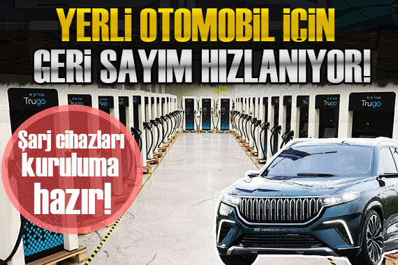Togg un şarj cihazları kuruluma hazır!