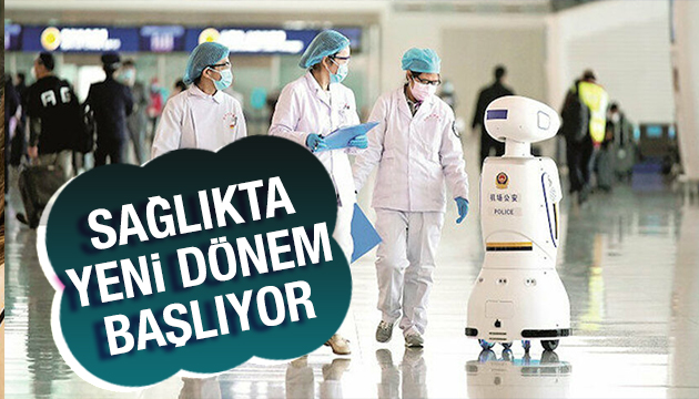 Sokağa çıkanlara robot polisler kimlik soruyor