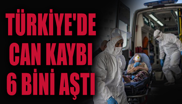 Türkiye de koronadan can kaybı 6 bini aştı