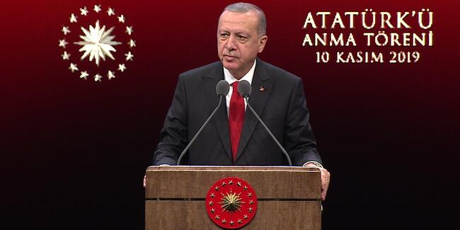 Erdoğan 10 Kasım programında konuştu