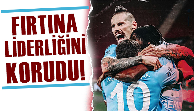 Trabzonspor liderliğe devam dedi!