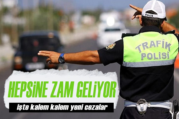 Araç sahipleri dikkat! İşte 1 Ocak 2024 ten itibaren geçerli olacak trafik cezaları...