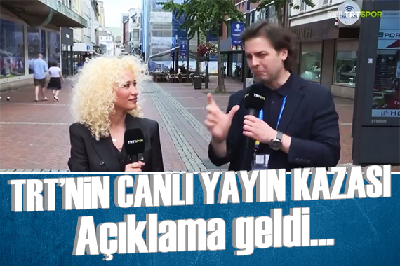 TRT deki canlı yayın kazası gündem oldu