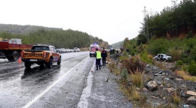 Şarampole devrilen kamyonetin sürücüsünden şok haber