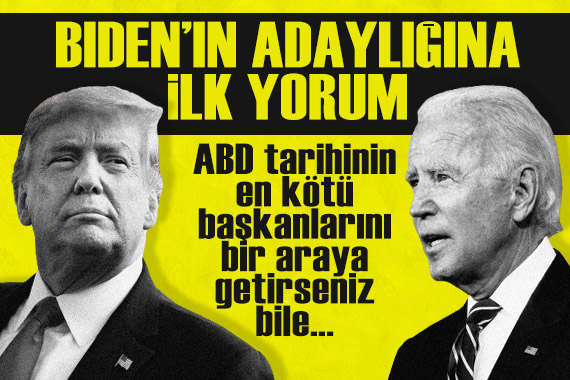 Trump tan Biden ın adaylığına ilk yorum