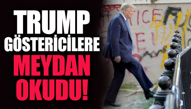 Trump göstericilere meydan okudu!