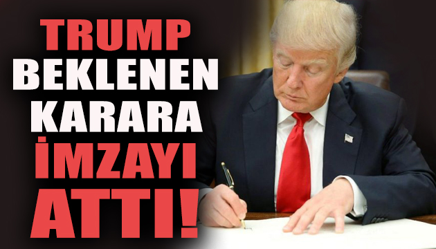 Trump, TikTok yasağına imzayı attı!