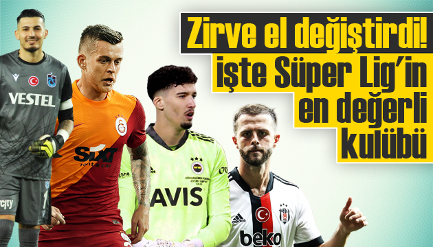 Zirve el değiştirdi! İşte Süper Lig in en değerli kulübü